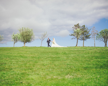 Bride and Groom at Comis Hotel weddings Isle of Man