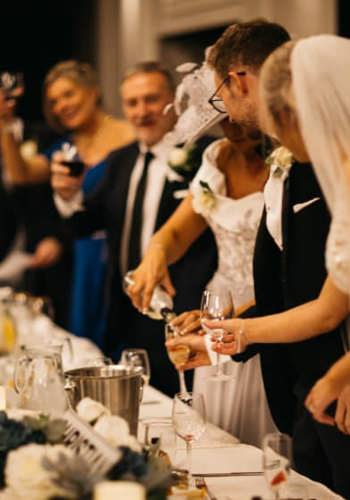 Decorated Wedding Reception Tables at Comis Hotel Weddings Isle of Man